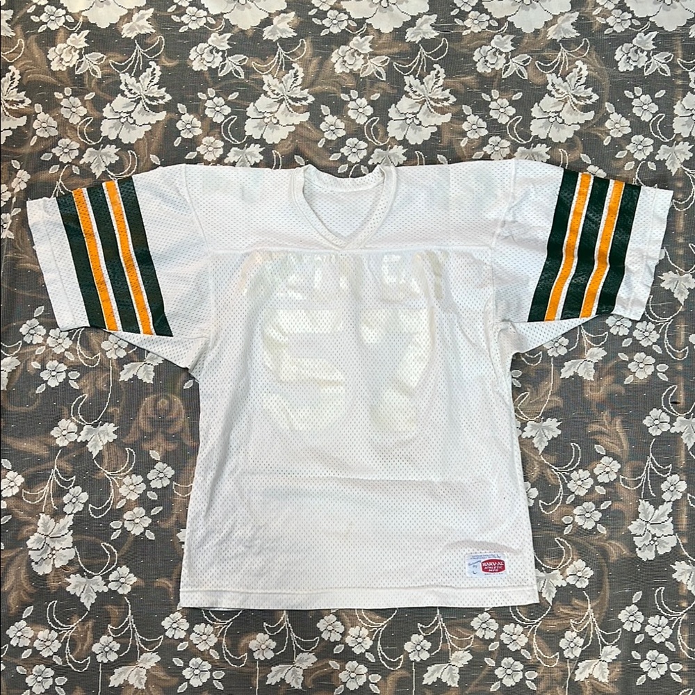 Green Bay Packers BLANK Jersey Authentic Pro Cut White Mesh Green and Yellow